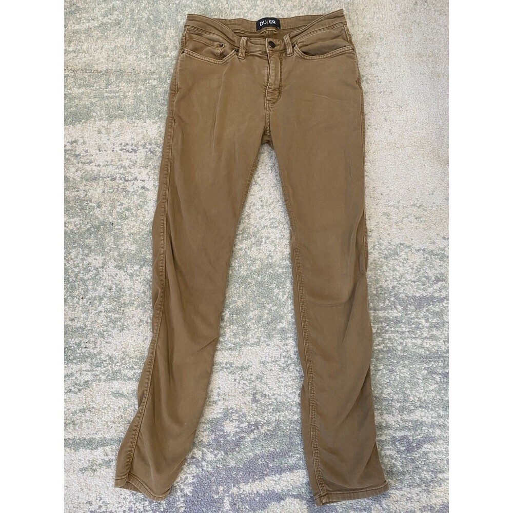 Du/er Duer Jeans Mens Size 32x34 N2X Relaxed No Sweat Pants Tan Brown